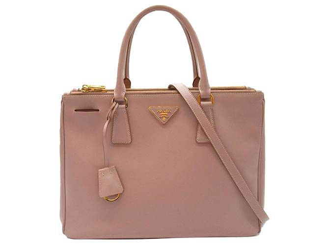 PRADA Handbags saffiano Pink Leather  ref.1327505