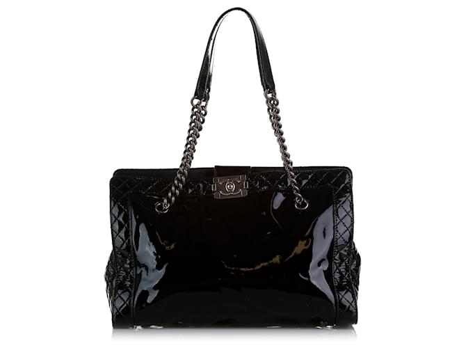 CHANEL Handbags Classic CC Shopping Black Leather  ref.1327507