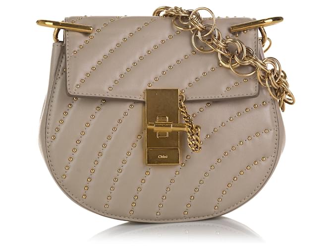 Chloé CHLOE Handbags Drew Grey Leather  ref.1327565