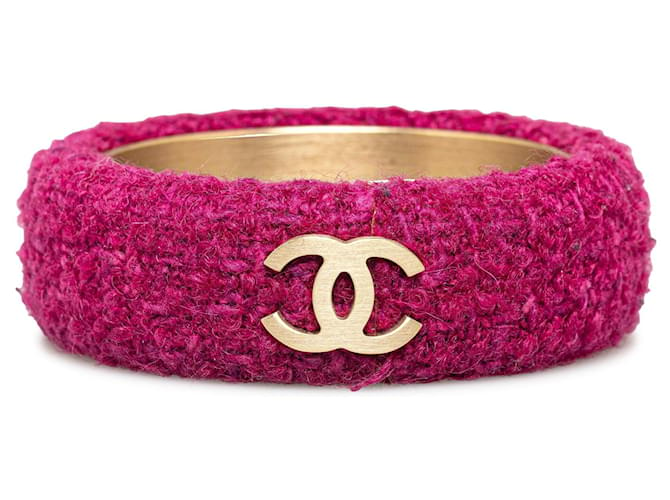 bracelets Chanel Toile Rose  ref.1327573