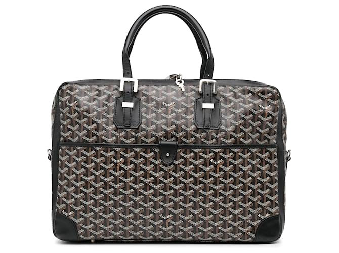 Ambassade GOYARD Handbags Minaudiere Goyardine Black Cloth  ref.1327574