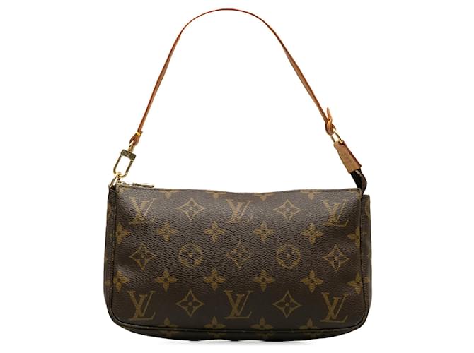 LOUIS VUITTON Handbags Pochette Accessoire Brown Cloth  ref.1327593