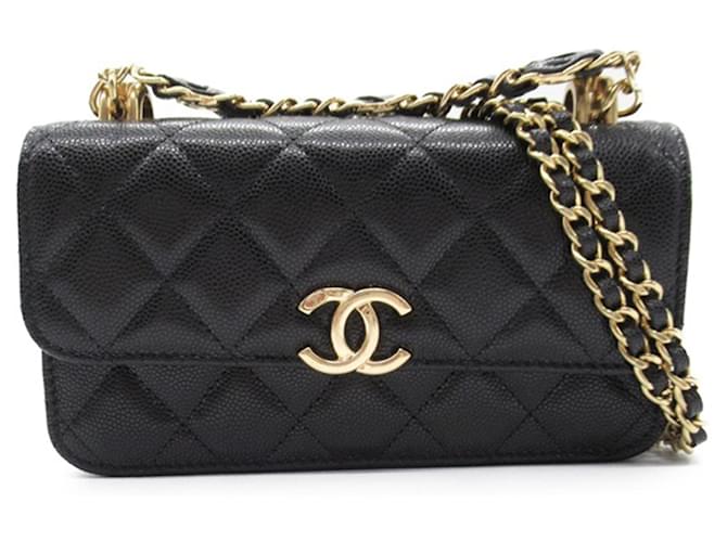 CHANEL Handbags Timeless/classique Black Leather  ref.1327601