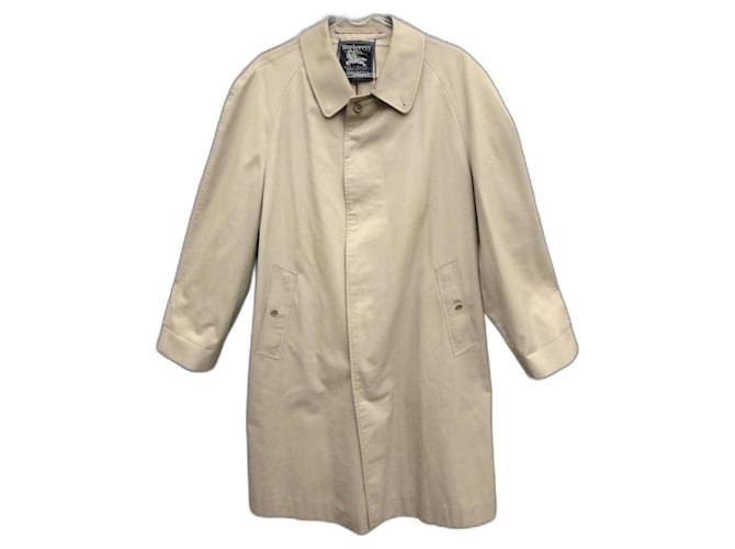Burberry Men Coats Outerwear Beige Cotton Polyester  ref.1327656