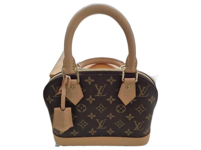 Louis Vuitton Alma BB Monogram Canvas Marrone Pelle