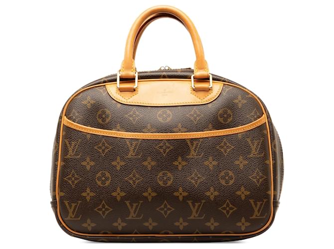 Louis Vuitton Brown Monogram Trouville Leather Cloth  ref.1327756