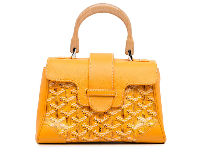 Goyard Yellow Mini Goyardine Saigon Souple Cloth Cloth  ref.1327784