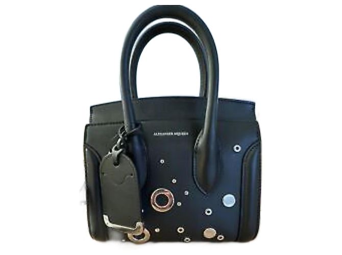Borsa Alexander McQueen in pelle nera Nero