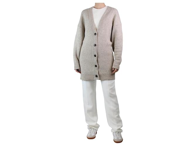 Isabel Marant Etoile Cardigan oversize beige en laine mélangée - taille UK 10  ref.1327816
