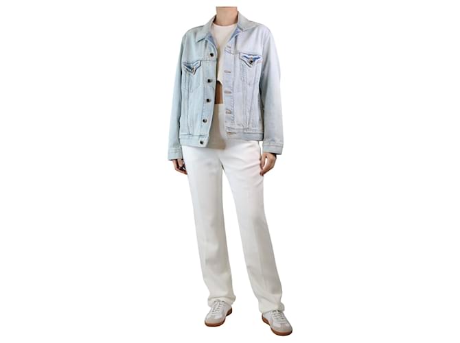Khaite Veste en jean bleu légèrement délavé - taille S Coton  ref.1327830