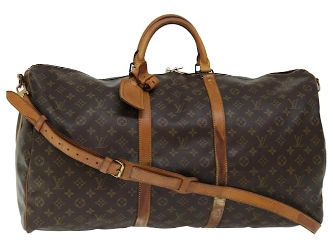 Louis Vuitton Monogram Keepall Bandouliere 60 Boston Bag M41412 LV Auth 69621 Cloth  ref.1327864