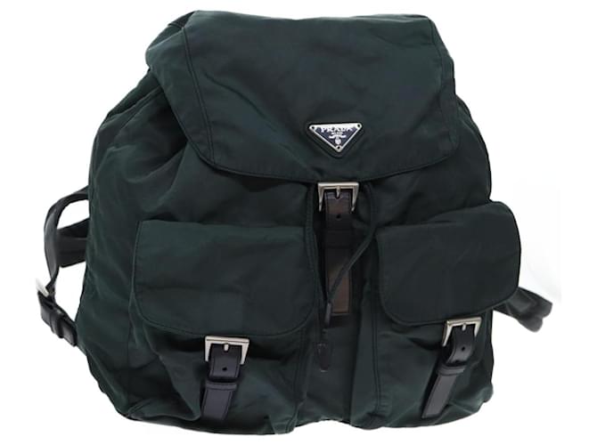 PRADA Backpack Nylon Green Auth ep3736  ref.1327900