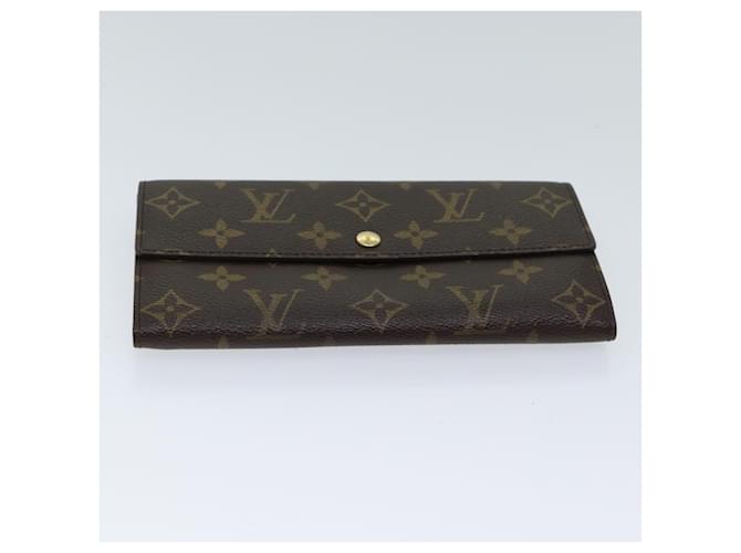 Louist Vuitton Monogram Pochette Portomone top Credit Women Wallet