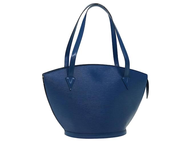 LOUIS VUITTON Epi Saint Jacques Shopping Shoulder Bag Blue M52275 auth 70229 Leather  ref.1327937