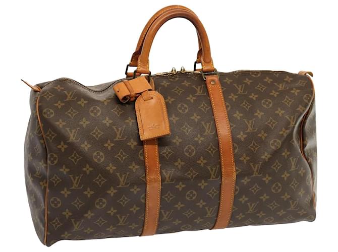 Louis Vuitton Monogram Keepall 50 Boston Bag M41426 LV Auth 67689 Cloth  ref.1328005
