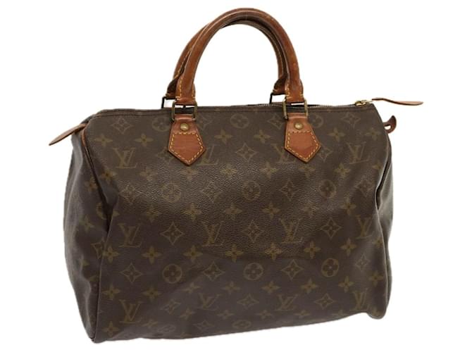 Louis Vuitton Monogram Speedy 30 Hand Bag M41526 LV Auth 69906 Cloth  ref.1328012