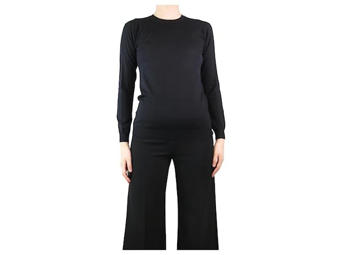 Prada Top en tricot léger noir - taille UK 10  ref.1328091
