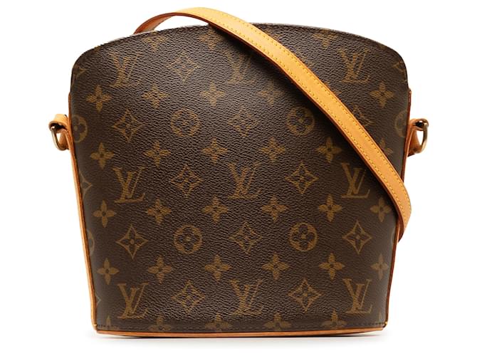 Louis Vuitton Brown Monogram Drouot Leather Cloth  ref.1328151