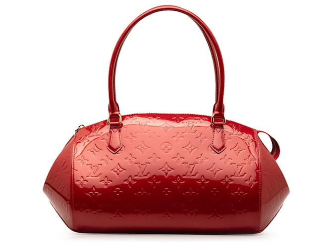Louis Vuitton Red Monogram Vernis Sherwood GM Leather Patent leather  ref.1328161