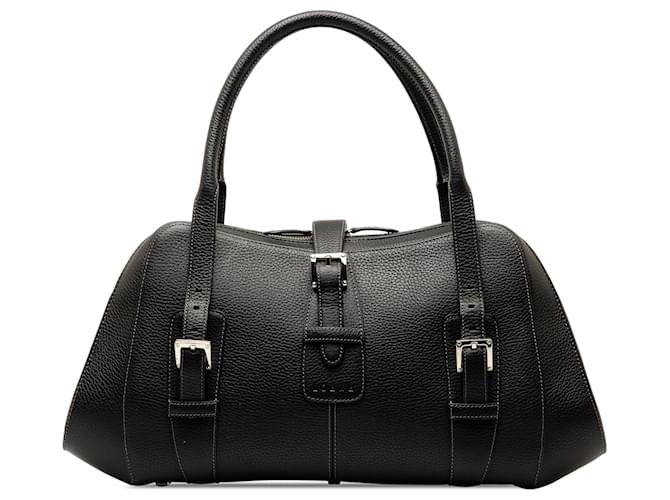 LOEWE Senda Preta Preto Couro Bezerro-como bezerro  ref.1328180