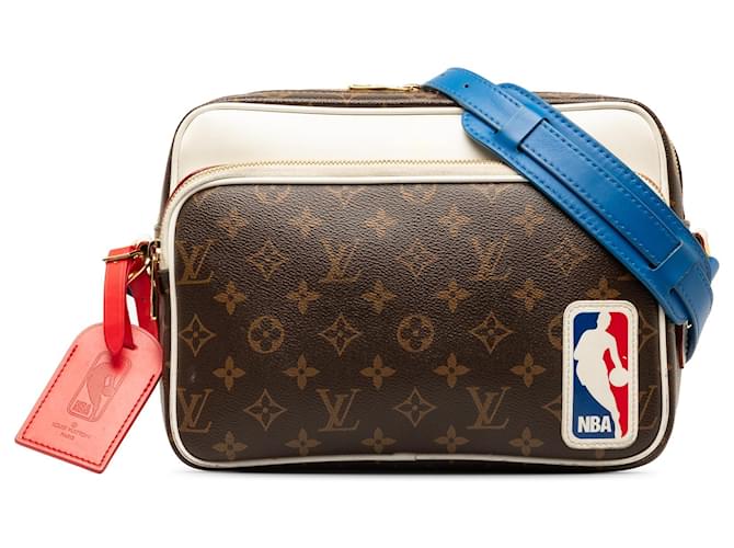 Louis Vuitton Brown NBA Monogram Nil Crossbody Cloth  ref.1328185