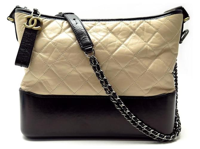 NEW CHANEL GABRIELLE GM CROSSBODY HANDBAG IN TWO-TONE QUILTED LEATHER  ref.1328244
