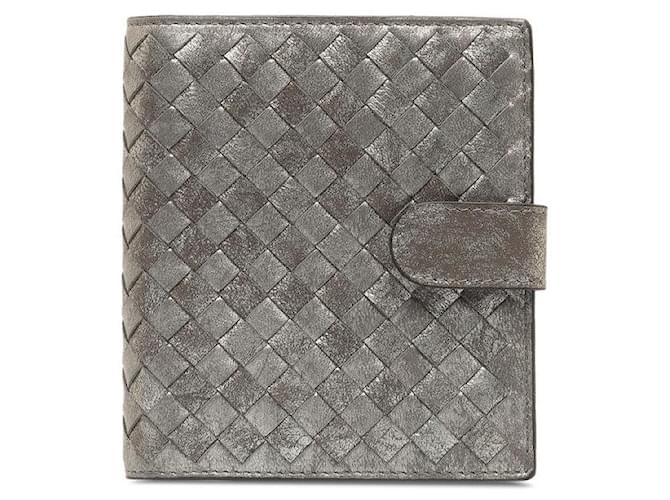 Bottega Veneta Intrecciato Leather Bifold Wallet Short Wallet Leather in Good condition  ref.1328303