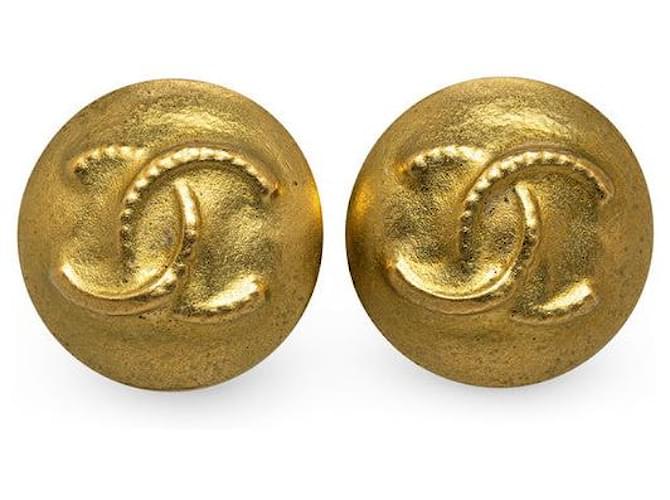 Chanel CC Clip On Earrings Earrings Metal in Good condition  ref.1328309