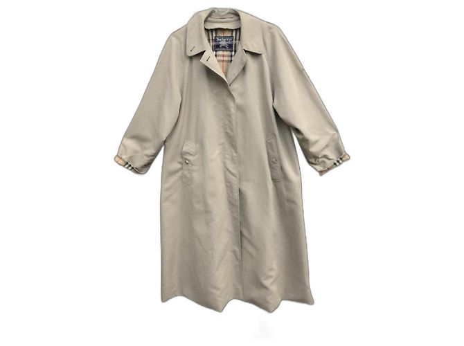Impermeable Burberry Beige de Algodón