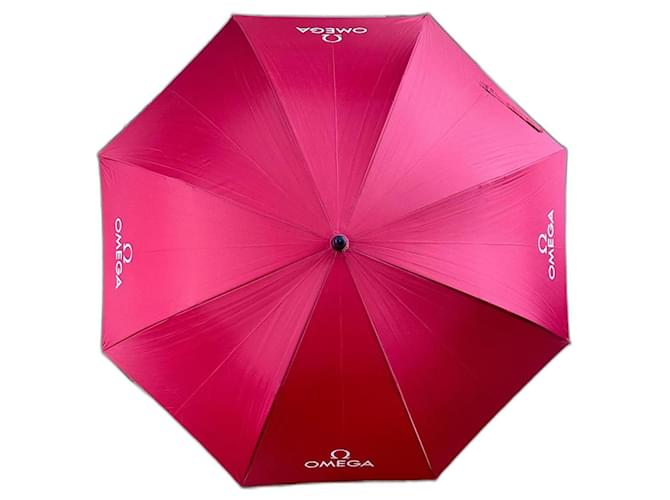 New Omega umbrella Red Nylon  ref.1328318
