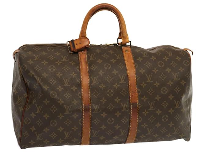 Louis Vuitton Monogram Keepall 50 Boston Bag M41426 LV Auth 68884 Cloth  ref.1328339