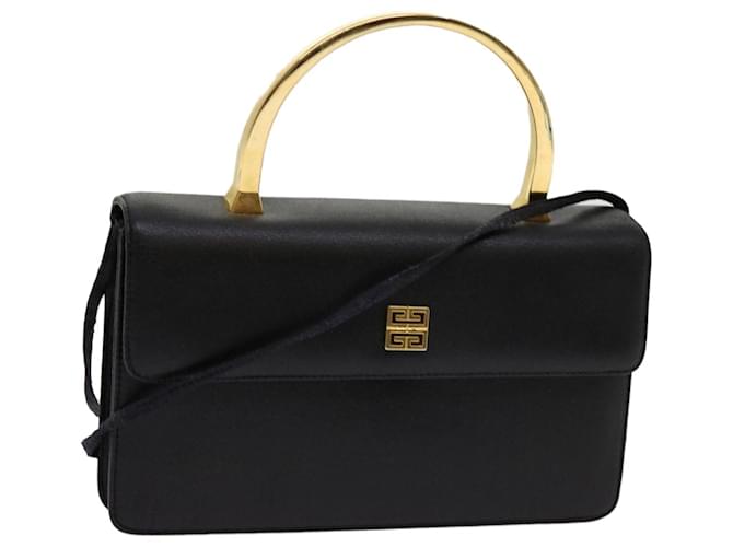 GIVENCHY Hand Bag Leather Black Auth bs13052  ref.1328453