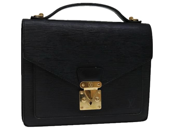 Louis Vuitton Epi Monceau 28 Hand Bag Black M52122 LV Auth 70033 Leather  ref.1328461
