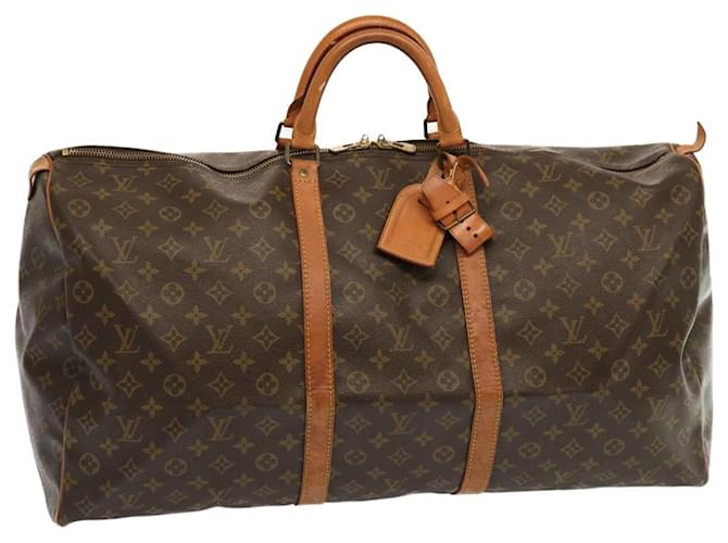 Louis Vuitton Monogram Keepall 60 Boston Bag M41422 LV Auth 70017 Cloth  ref.1328462