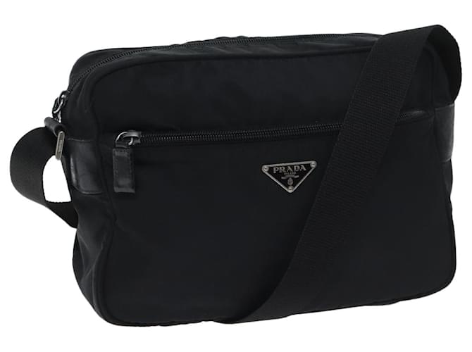 PRADA Shoulder Bag Nylon Black Auth yk11494  ref.1328475