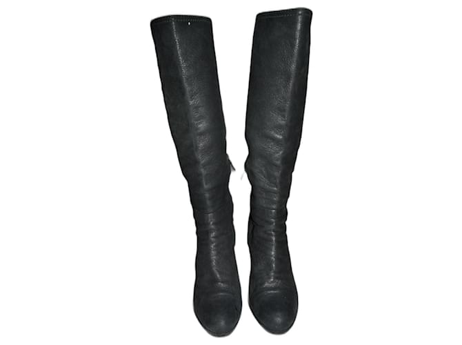 Prada boots Black Leather  ref.1328511