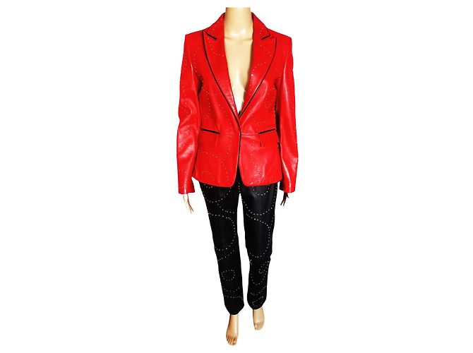 ICEBERG  Jackets T.fr 34 leather Red