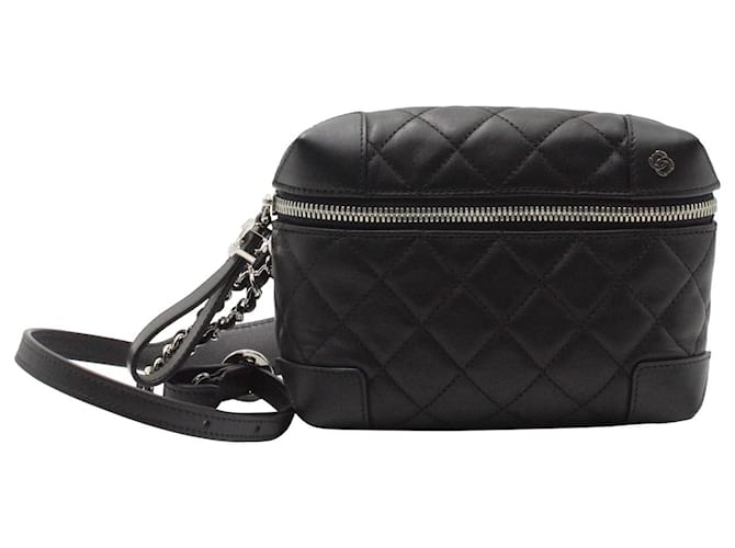 Chanel Street Allure Quilted Waist Bag in Black Leather  ref.1328560