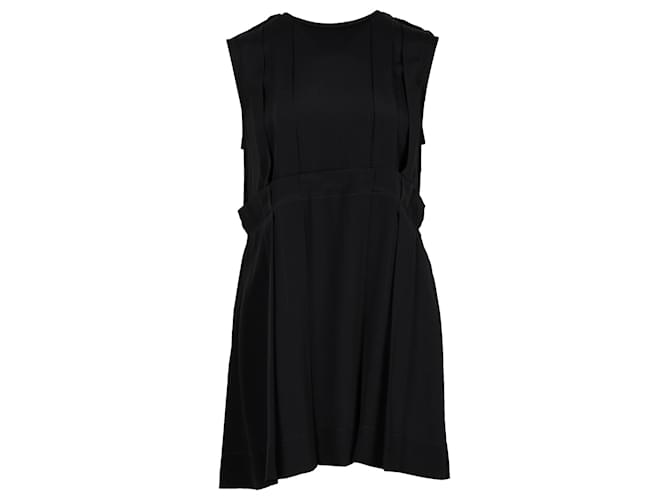 Marni Pleated Mini Dress in Black Acetate Cellulose fibre  ref.1328611