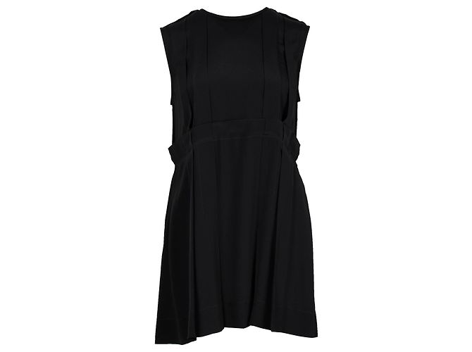 Mini-robe plissée Marni en acétate noir