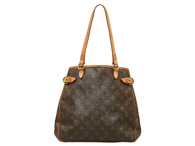 Sac à main Louis Vuitton Monogram Batignolles Vertical M51153 en cuir PVC marron en très bon état Plastique  ref.1328687