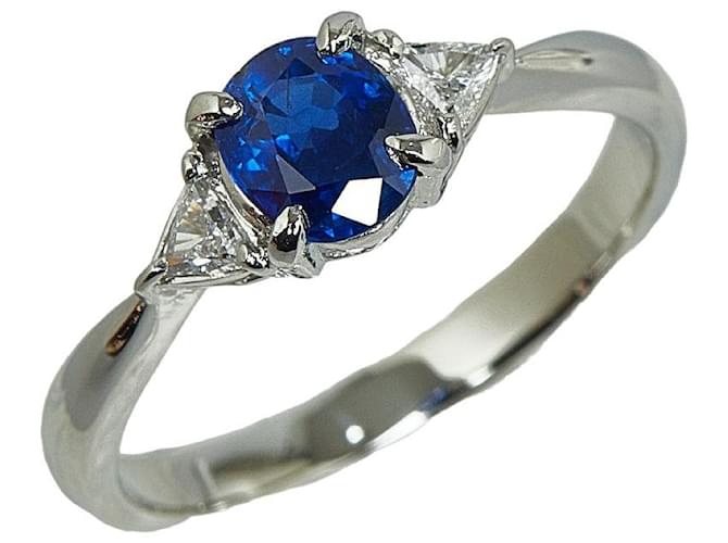 & Other Stories Pt900 Platinum Sapphire Ring in Great Condition Silvery Metal  ref.1328699