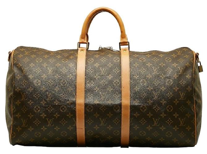 Louis Vuitton Monogram Keepall 55 Shoulder Bag Canvas M41414 in fair condition Cloth  ref.1328712