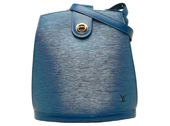 Bolso de hombro Louis Vuitton Epi Cluny M52255 de cuero en muy buen estado Azul  ref.1328714