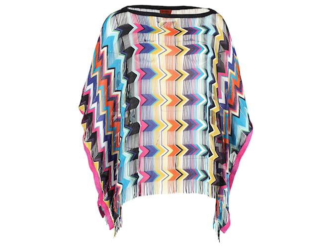 Missoni Knit Tunic Top in Multicolor Linen Multiple colors  ref.1328730