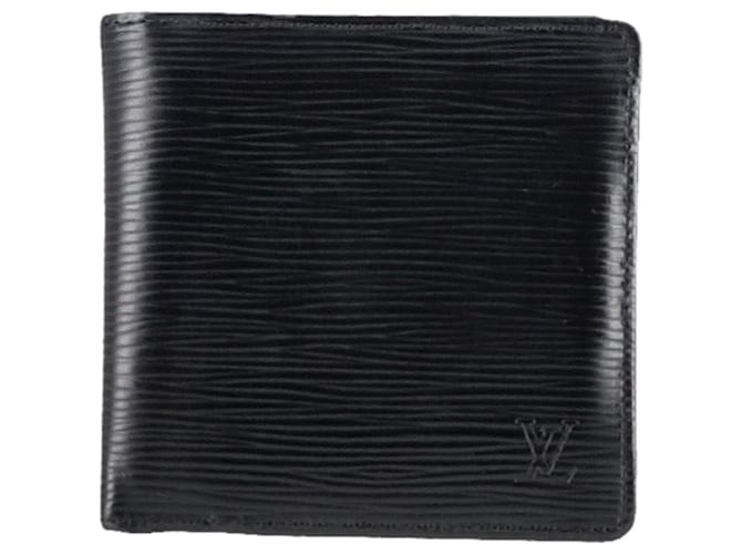 Portefeuille Louis Vuitton Marco en cuir épi noir  ref.1328742