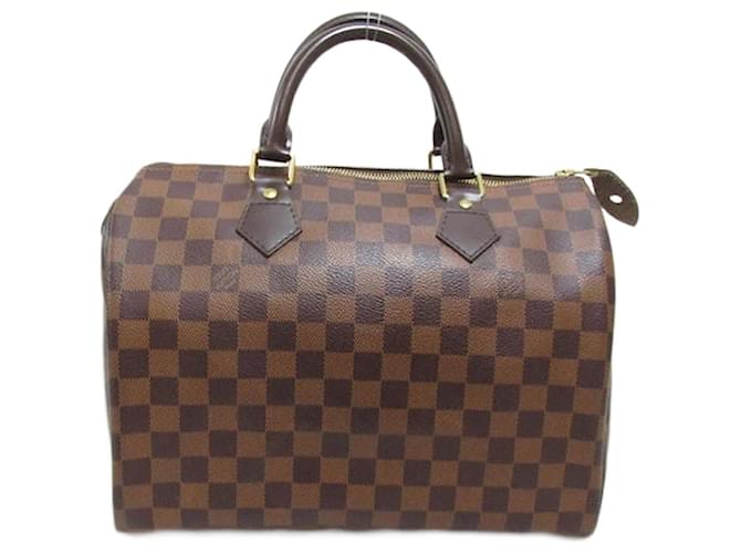 Bolsa de mão em canvas Louis Vuitton Damier Ebene Speedy 30 N41531 em ótimo estado Lona  ref.1328812