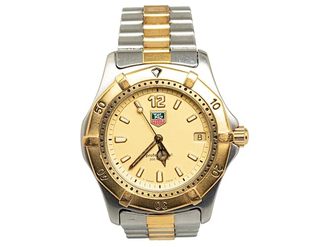Tag Heuer Silver Quartz Stainless Steel Professional Watch Silvery Golden Metal Gold-plated  ref.1328903