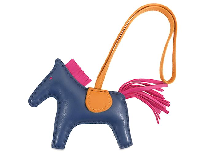 Hermès Blue Grigri Rodeo Bag Charm TPM Multiple colors Leather Pony-style calfskin  ref.1328916