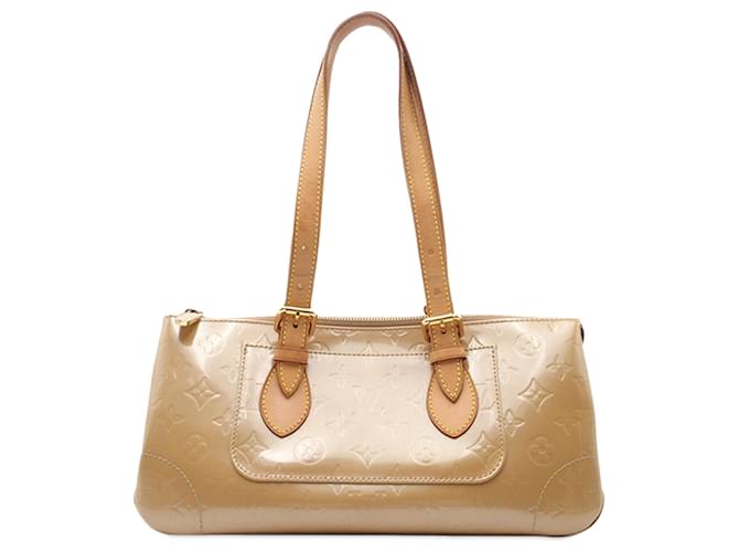 Louis Vuitton Brown Monogram Vernis Rosewood Avenue Beige Leather Patent leather  ref.1328928